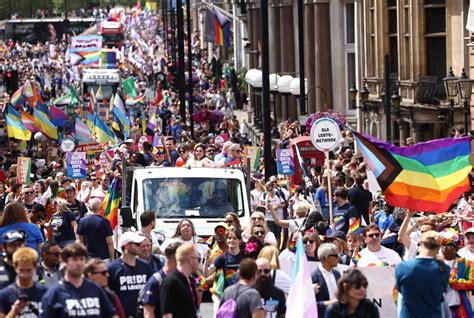 Pride In London Live Huge Crowds Turn Out For Lgbt