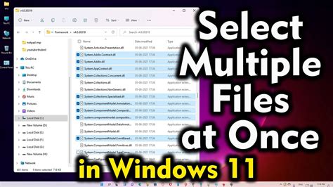How To Select Multiple Files At Once In Windows 11 Youtube
