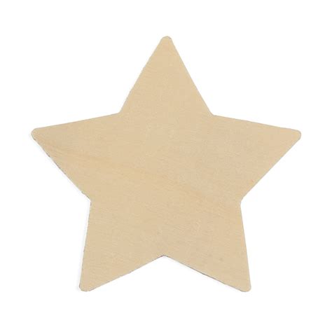 Unfinished Wood Star Cutout Wood Stars Unfinished Wood Craft Supplies