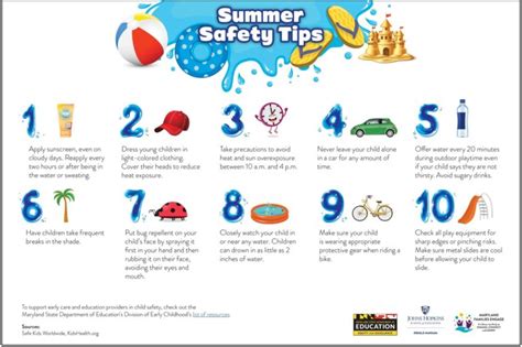 Summer Safety Tips Maryland Families Engage