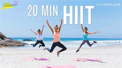 20 Min Hiit The Beach Workout Summer Shape Up 17 Youtube