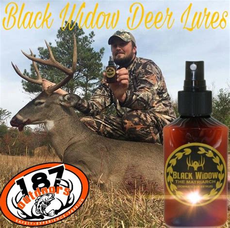 Black Widow Deer Lure Black Widow Whiskey Bottle Widow