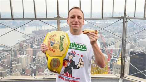 Nathans Hot Dog Eating Contest Joey Chestnut Eats 71 To Again Win