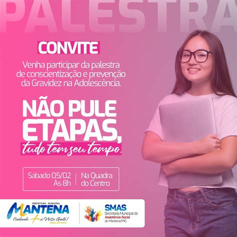 Semana Nacional De Prevenção Da Gravidez Na Adolescência Prefeitura