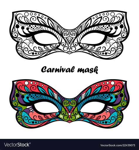 Mardi Gras Mask Printable Coloring Pages
