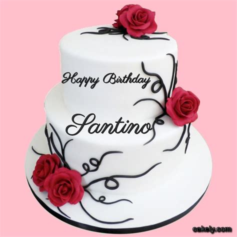 🎂 Happy Birthday Santino Cakes 🍰 Instant Free Download