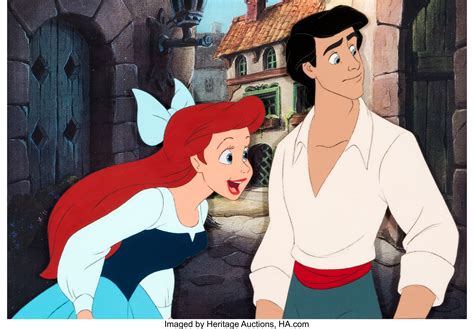 the little mermaid ariel and prince eric production cel walt lot 62296 heritage auctions