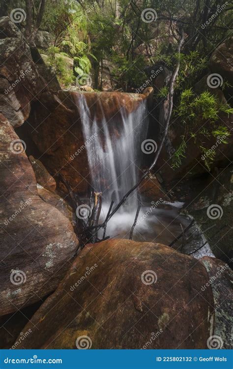 Hidden Waterfall In The Bushland Stock Photo Image Of Central Fall