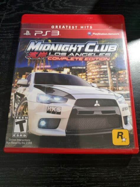 Midnight Club Los Angeles Complete Edition Greatest Hits Sony