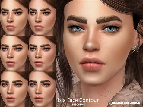 The Sims Resource Isla Face Contour Face Contouring Sims 4 Cc