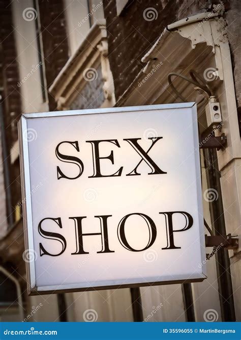 generic sex shop sign in amsterdam stock image image of commercial area 35596055