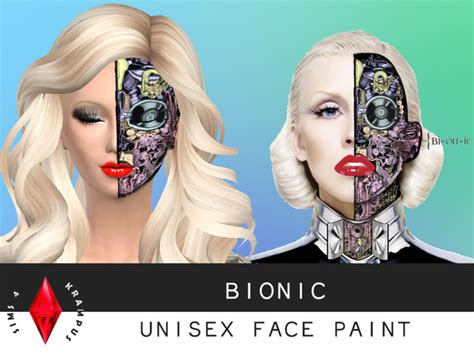 The Sims Resource Bionic Face Paint By Sims4 Krampus Sims 4 Downloads