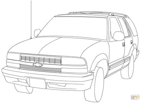 Some of the coloring page names are coloring to enjoy with your kids cars coloring truck coloring cool car, 1956 chevrolet nomad classic car clip art pickup trucks classic chevy trucks vintage trucks, gmc truck coloring at colorings to and color, library of jpg transparent stock 55 chevy png files clipart art 2019, f100 drawing google. Chevrolet Blazer coloring page | Free Printable Coloring Pages