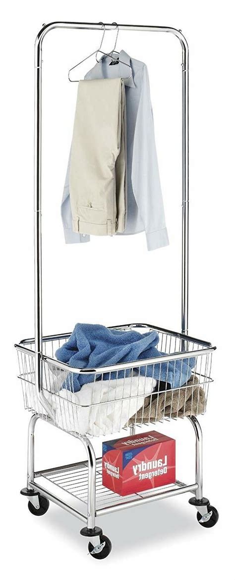 Laundryagogo offers commercial pickup and delivery laundry service for small to medium sized businesses. Commercial Laundry Cart On Wheels Hanging Rack Basket