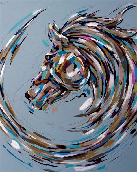 Art Print Horse Painting Acrylic Painting On Canvas Art