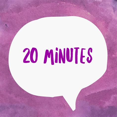 Use this timer to easily time 20 minutes. 20 Minutes - Makeup and Beauty Blog