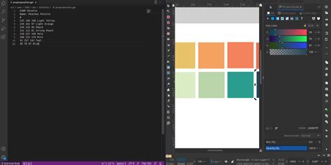 Project Peaches Making A Custom Color Palette In Inkscape Tux