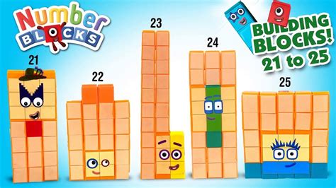 numberblocks 21 to 25 building blocks set keith s toy box video dailymotion