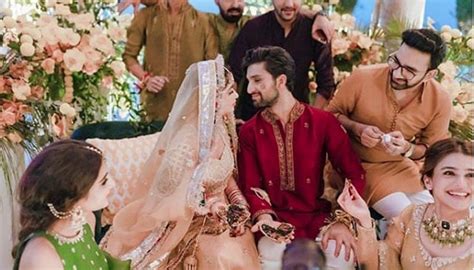 Sajal Ali Ahad Raza Mirs Unseen Photos From Wedding Festivities