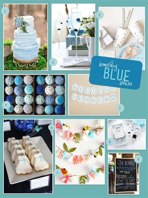 A Something Blue Bridal Shower Bridal Shower Colors Blue Bridal