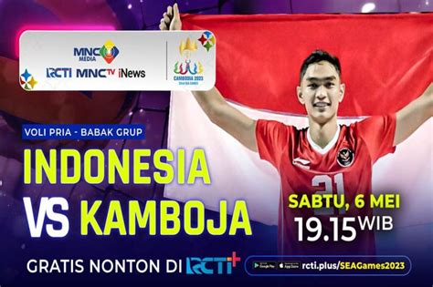 Link Live Streaming Voli Putra Indonesia Vs Kamboja Penentu Juara Grup