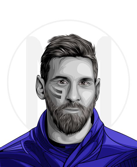 Messi Sketch Images You Can Edit Any Of Drawings