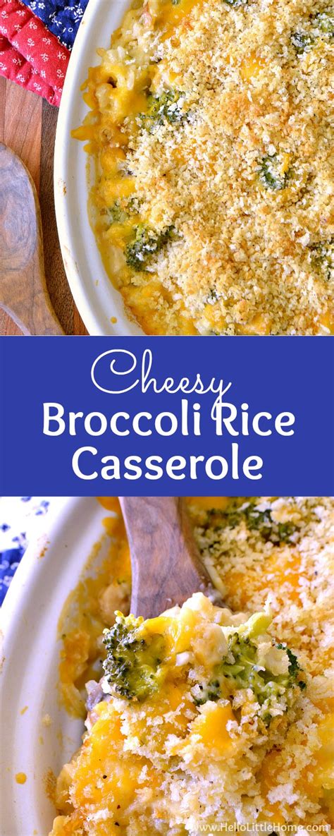 This cheesy chicken rice casserole for your oven is easy, cheesy and sure to please! Cheesy Broccoli Rice Casserole from Scratch | Hello Little ...