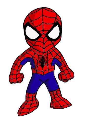 Spiderman Cartoon Drawn Toon Spiderman Pencil And Inlor Drawn 