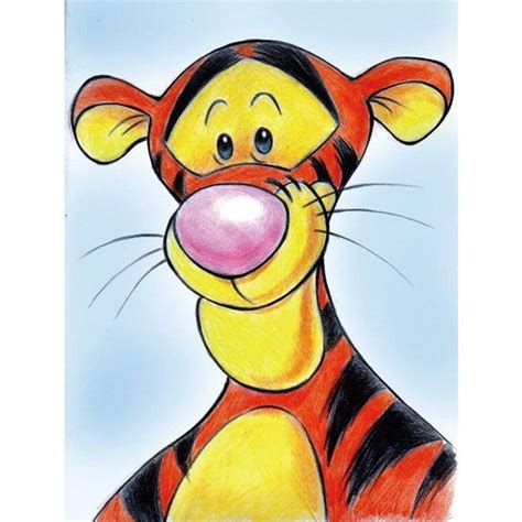 5d Diamond Painting Tigger From Winnie The Pooh Kit Disney Character Drawings Tigger And Pooh