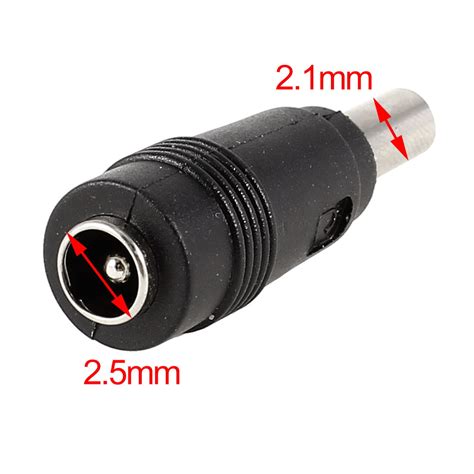 5 5mm X 2 5mm Male Connector To 5 5mm X 2 1mm Female Jack Dc Power Adapter Black Walmart Canada