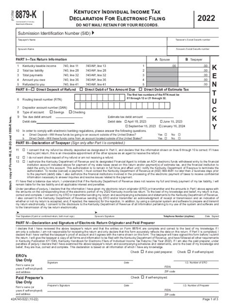 2022 Form Ky Dor 42a740 S22 Fill Online Printable Fillable Blank