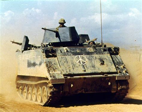 M113 Armored Cavalry Assault Vehicle Acav In Service During The