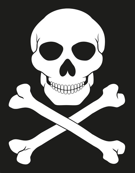 Pirate Skull And Crossbones Vector Illustration 493002 Vector Art At