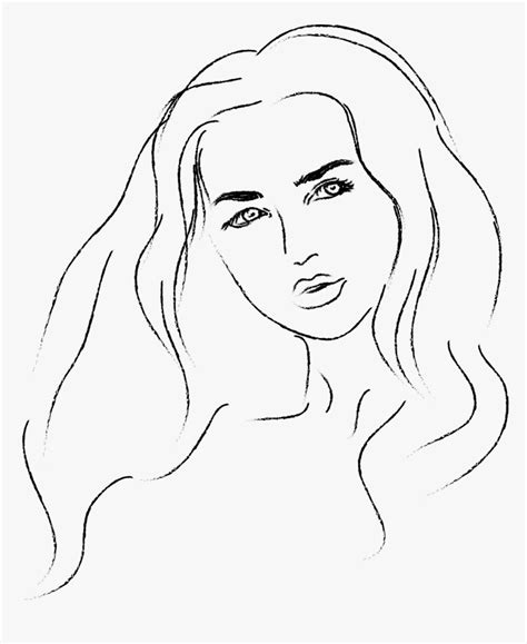 Woman Outline Drawing Face - golden-carpet