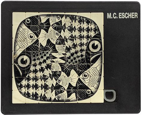 Art Escher Fishes And Scales