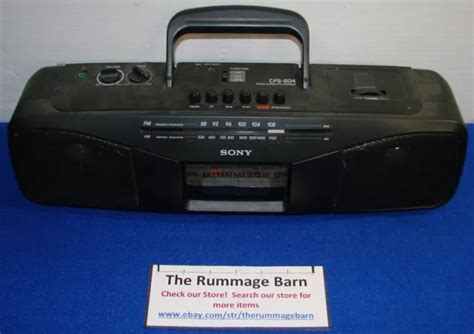 Vintage Sony Cfs Boombox Radio Stereo Am Fm Cassette Recorder