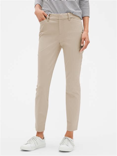 Signature Skinny Ankle Khakis With Washwell Gap Factory