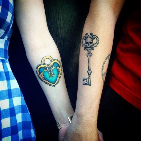 Lock And Key Tattoo Lock And Key Couple Tattoo Matching Couple
