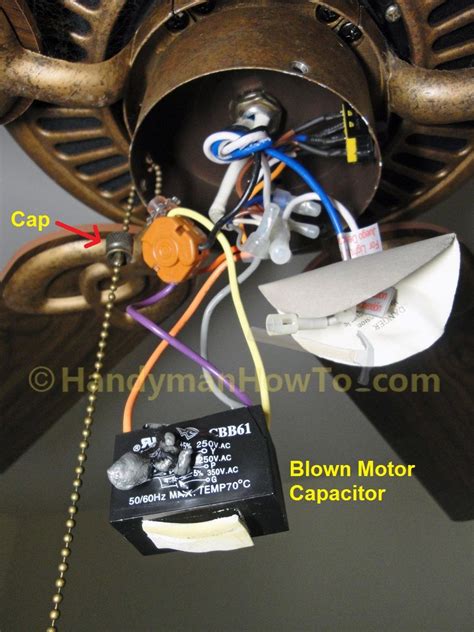 Here's a list of current hampton bay ceiling fan manuals. How to Replace a Ceiling Fan Motor Capacitor | Ceiling fan ...