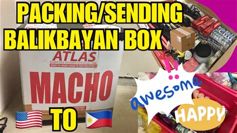 Packing My Box Thats Going To The Philippines Atlas Balikbayan Box