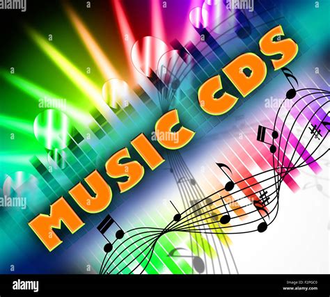 Music Cds Meaning Sound Tracks And Harmony Stock Photo Alamy
