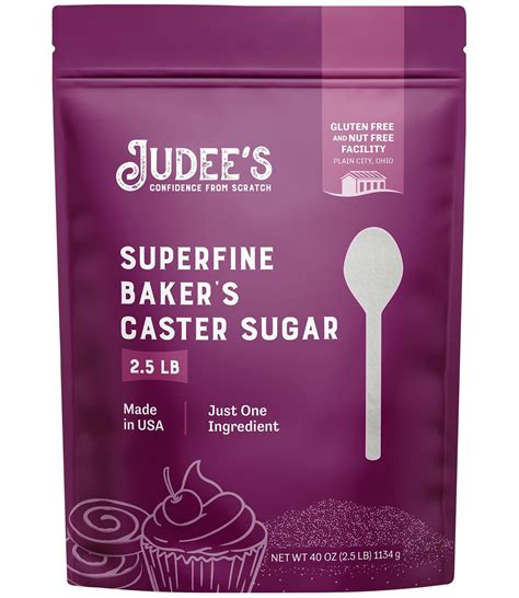 Judees Superfine Caster Sugar 25 Lbs Delicious And