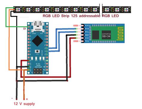 Ws2811 With Arduino Bluetooth Control Arduino Project Hub