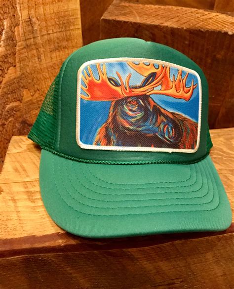 Kids Trucker Hats Custom Artwork By Nicolette Maw Etsy