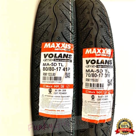 Maxxis trepador m8060 tires are extremely versatile tires that perform just as well on the street as they do racing through the desert and tearing up the trails. TAYAR TYRE MAXXIS MAXIS VOLANS MA5D MA-5D TUBELESS 60/80 ...