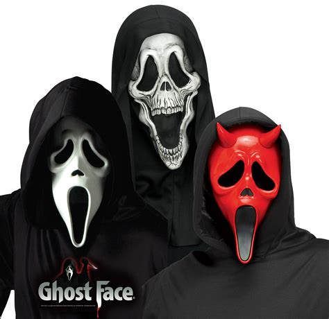 All Of The Ghostface Mask Variations Currently Shown On Fun Worlds