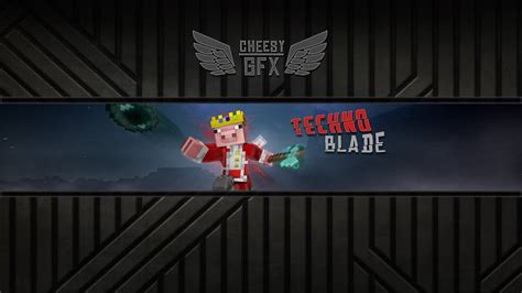 Minecraft Banner Speedart Technoblade Fan Art Youtube