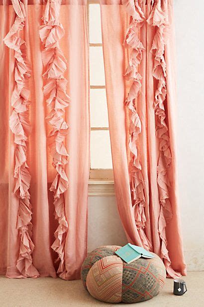 Curtains make the difference between an ordinary room and a pretty one. Wandering Pleats Curtain | Coral nursery, Peach curtains ...