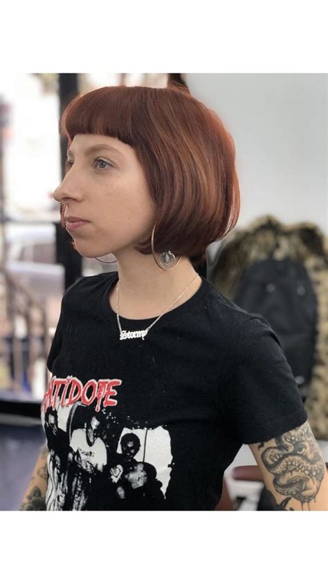 Indigo hair salon provides a calming and relaxed experience, giving people personal and wearable hair that makes them feel good about the way they look and gives them confidence. Wella 6/43 and bob haircut! (With images) | Strawberry ...
