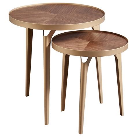 Amazon Brand Rivet Mid Century Nested Metal Side Tables Set Of 2